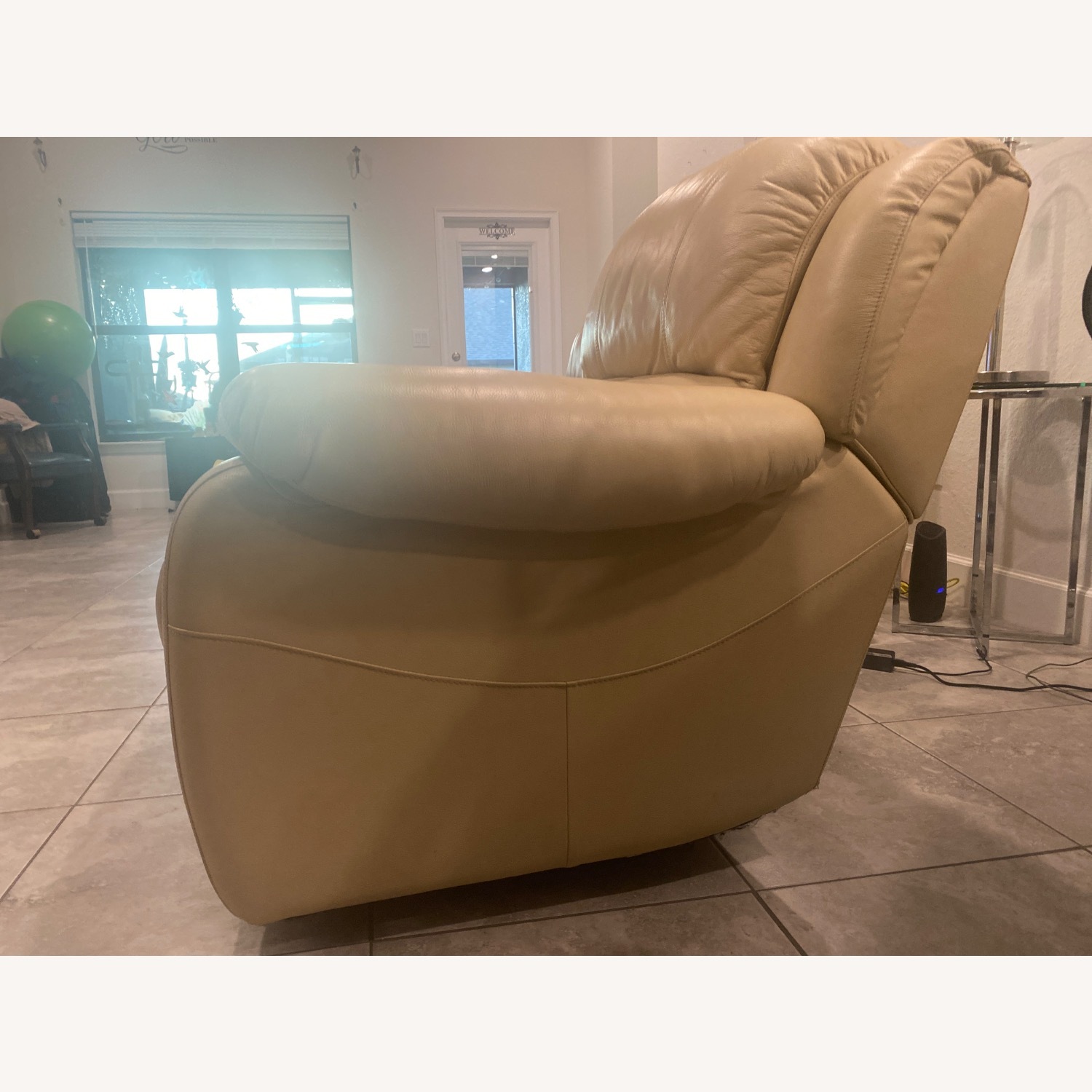 Light Brown Leather Chair - image-2