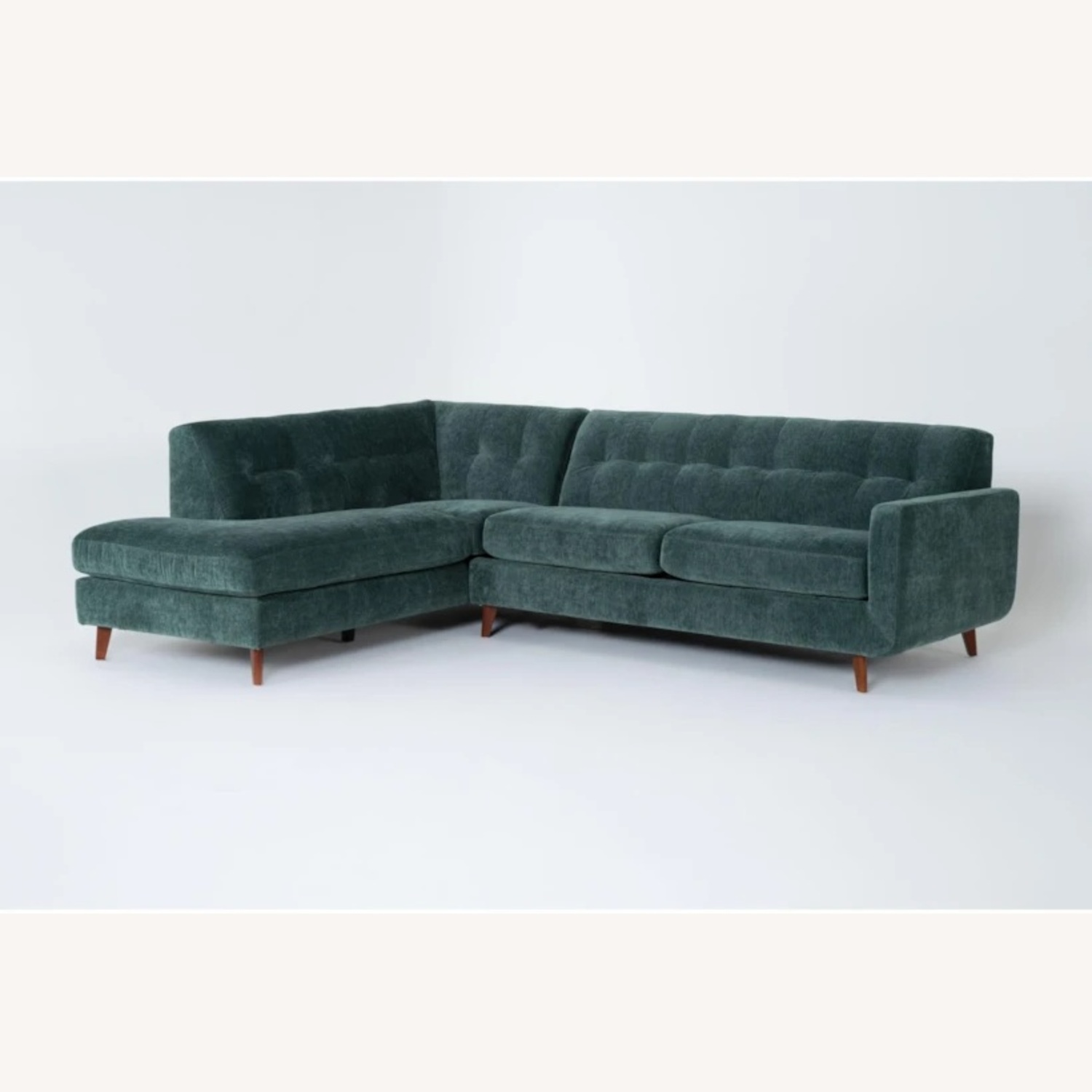 Allie Midnight Green Sectional - image-4