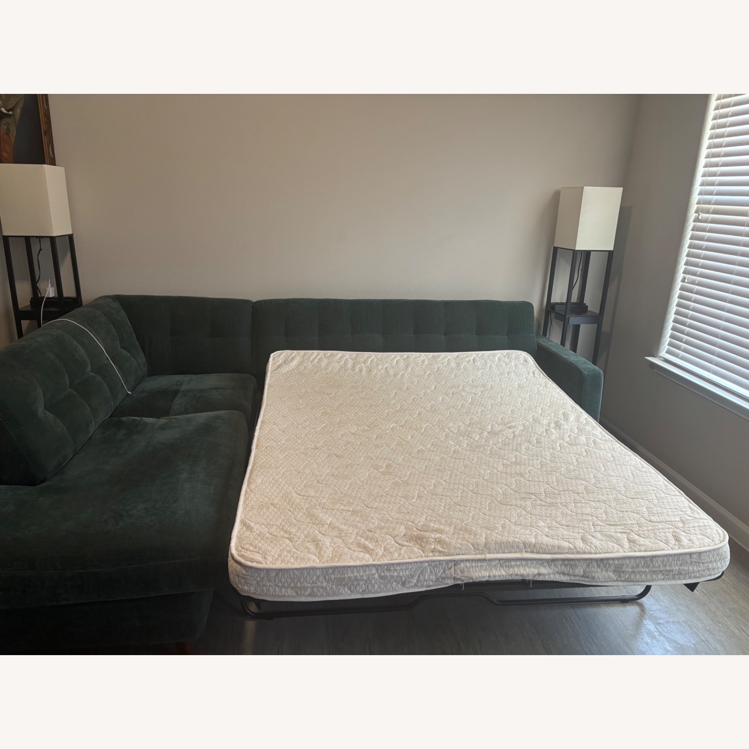 Allie Midnight Green Sectional - image-6