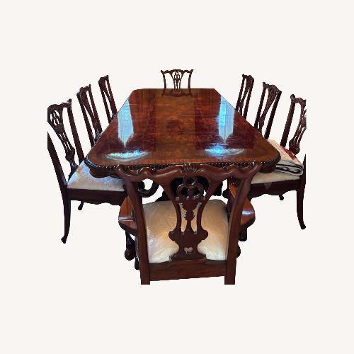 Used Italian Chippendale Mahogany 11 Piece Dining Set for sale on AptDeco