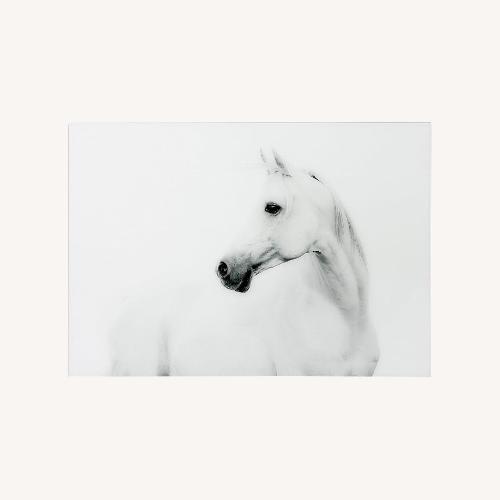 Used White Horse Wall Art  for sale on AptDeco