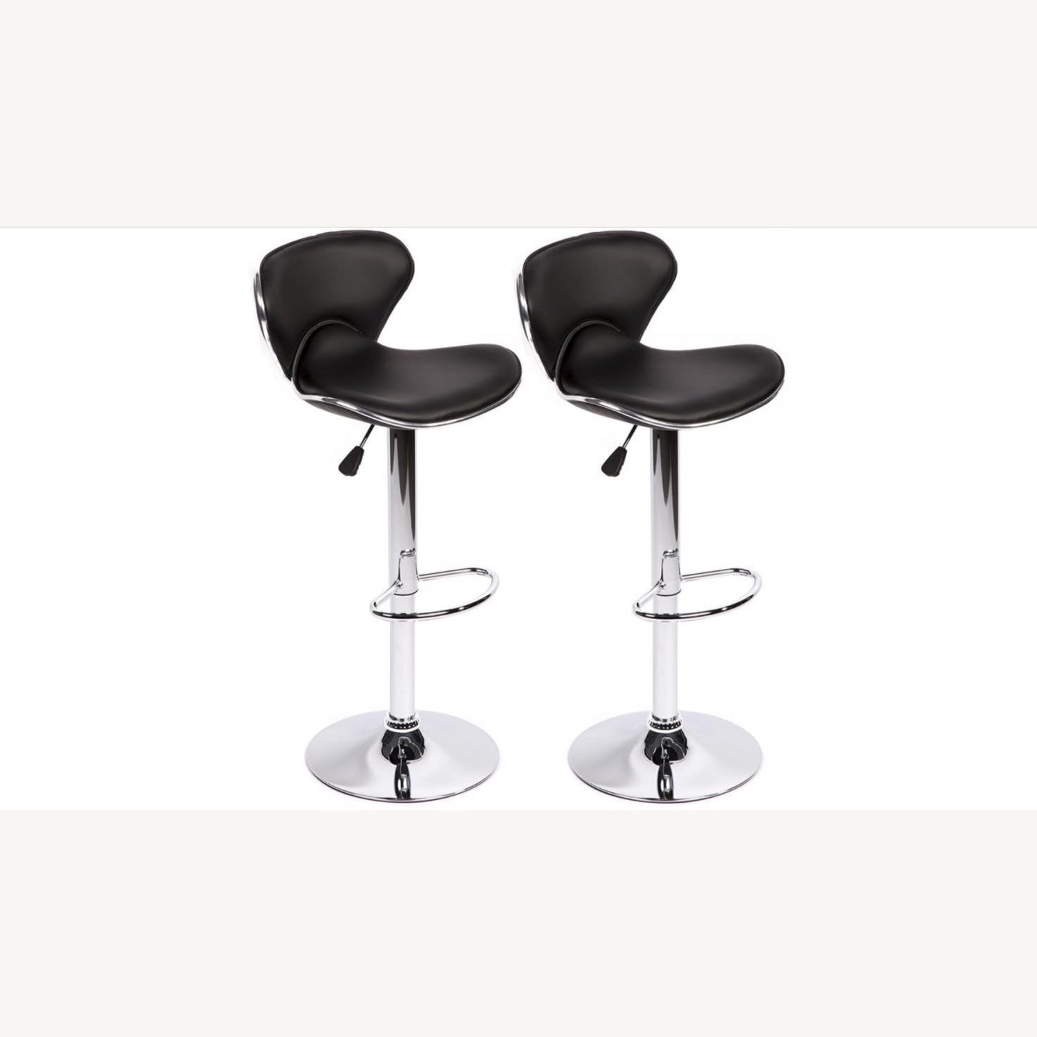 Stools Leather Hydraulic Swivel - image-1