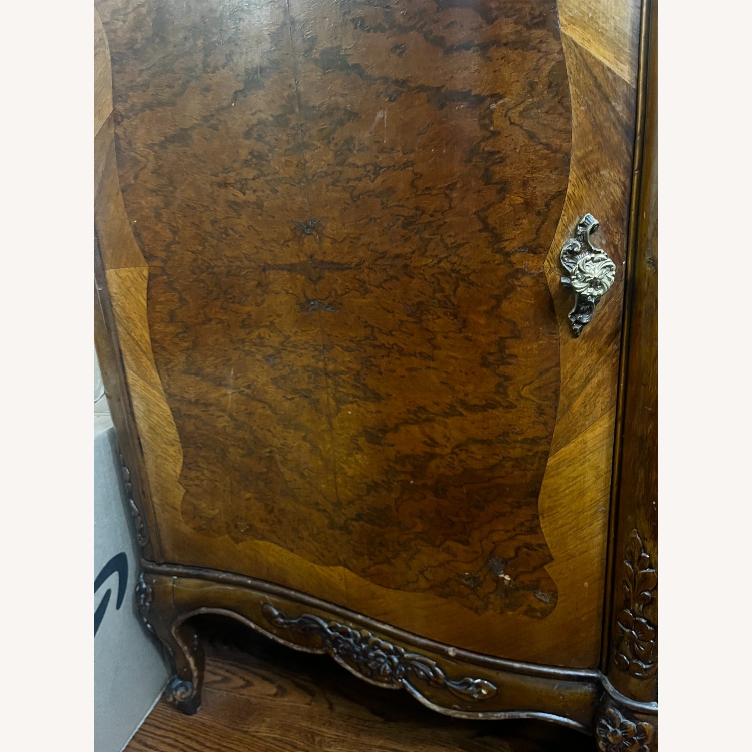 Antique Buffet/Server With Marble Top - image-4