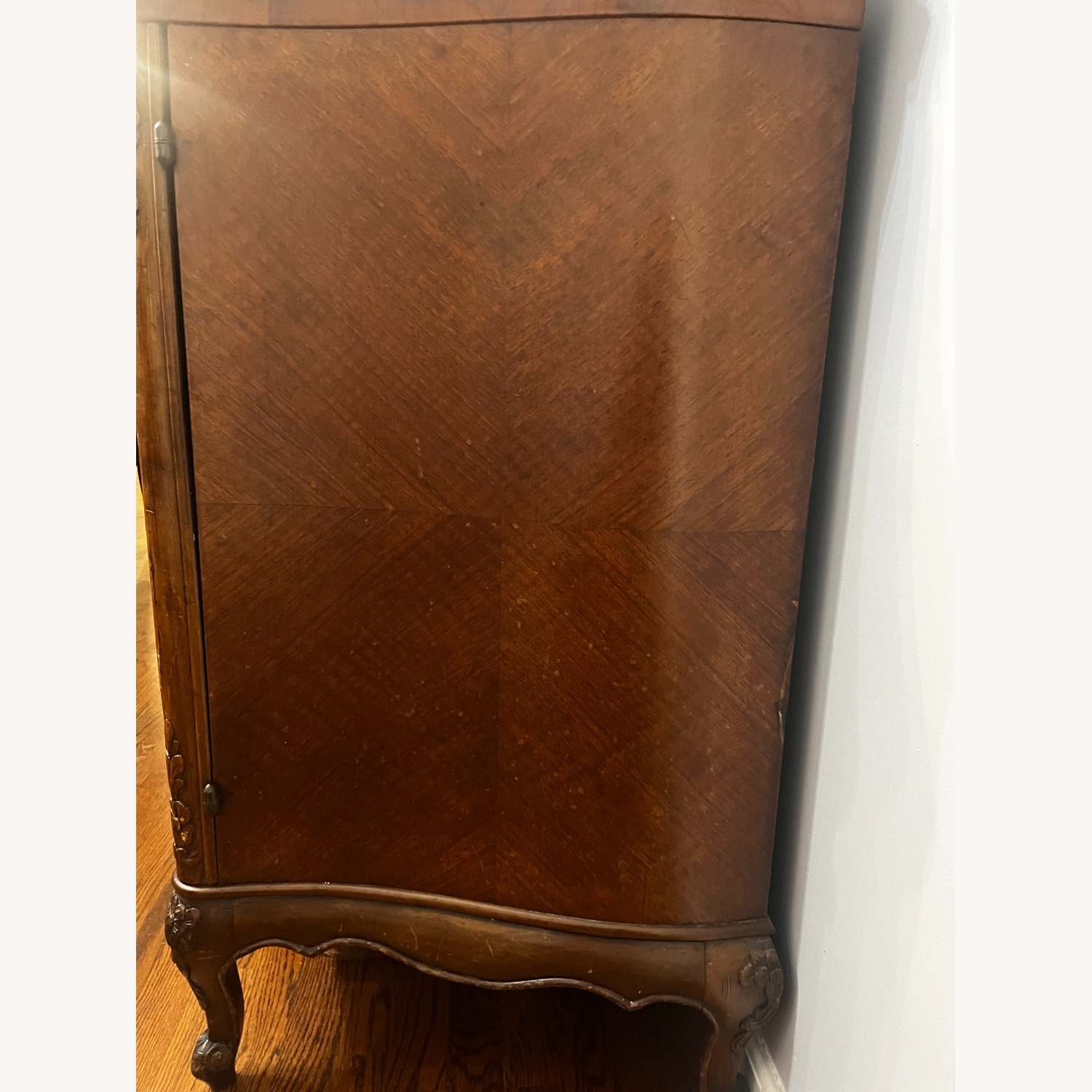 Antique Buffet/Server With Marble Top - image-3
