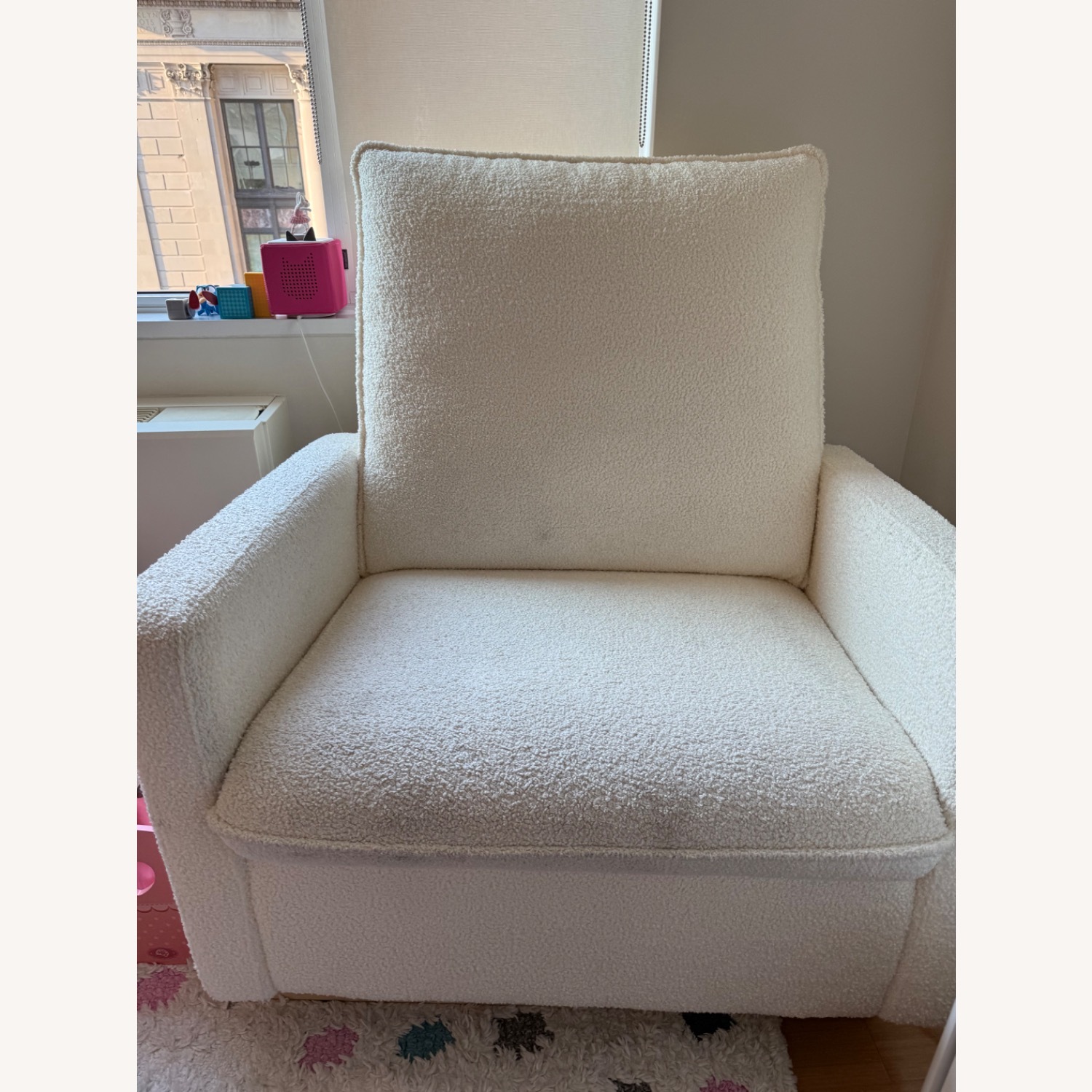 Cali Pillowback Chair and a Half Glider in Fleece