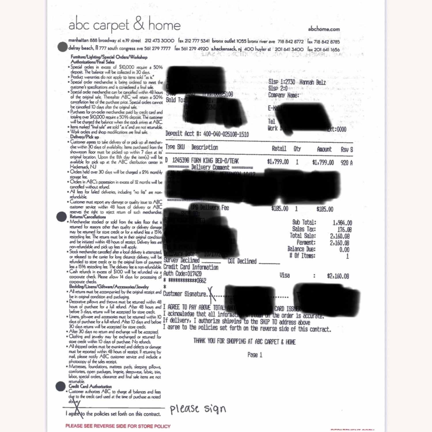 ABC Carpet & Home Teak King Bed - image-4