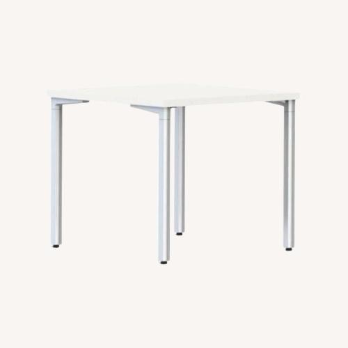 Used Herman Miller Everywhere Square White Table for sale on AptDeco
