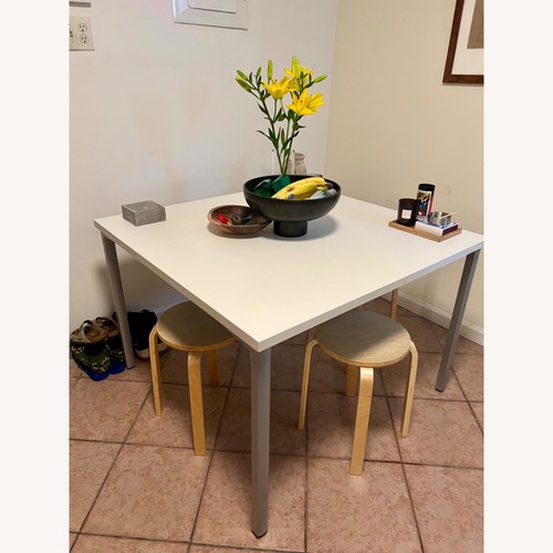 Used Herman Miller Everywhere Square White Table for sale on AptDeco