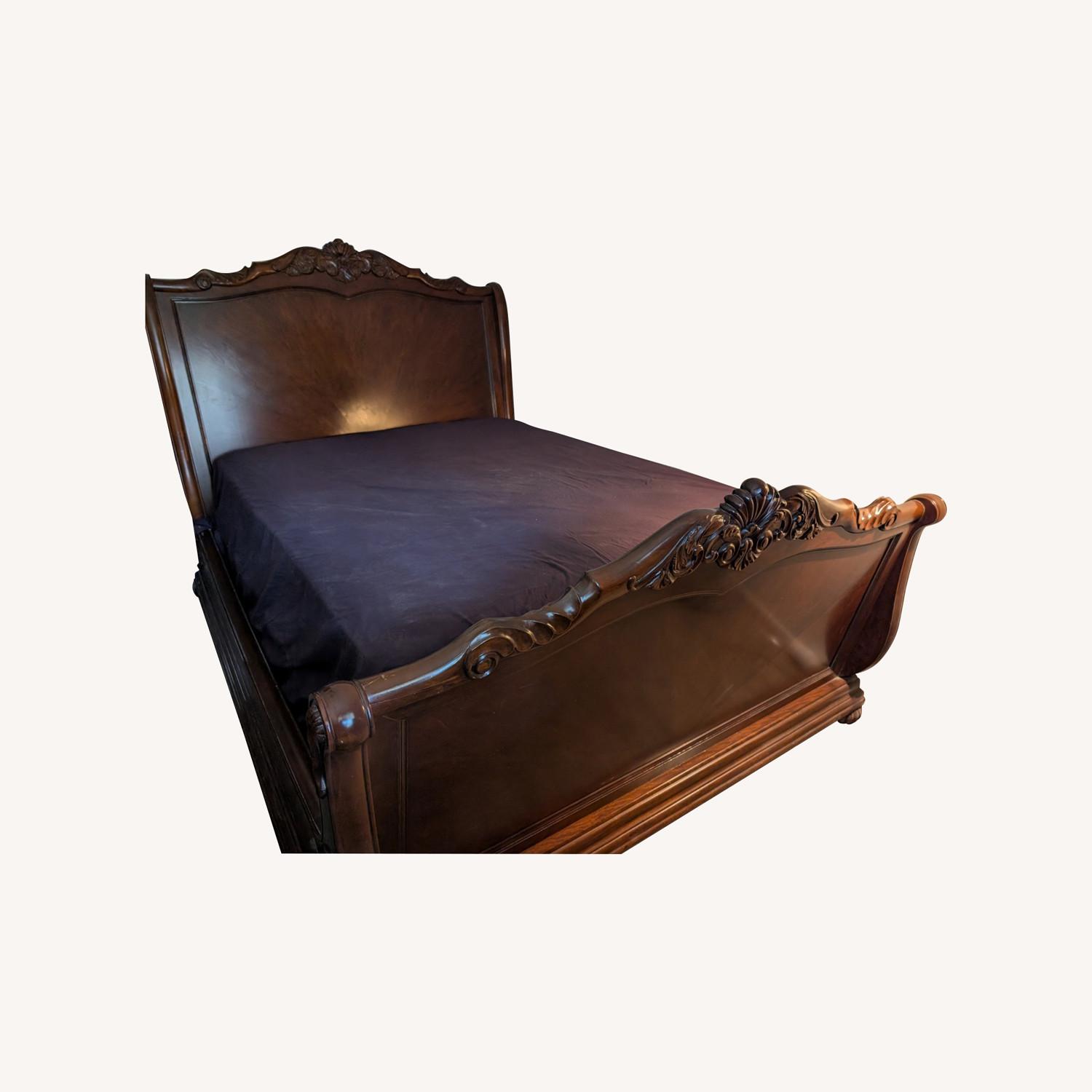 Touchstone Queen Size Sleigh Bed - image-0