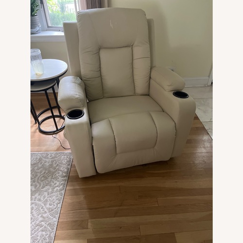 Used White Armchair Recliner for sale on AptDeco