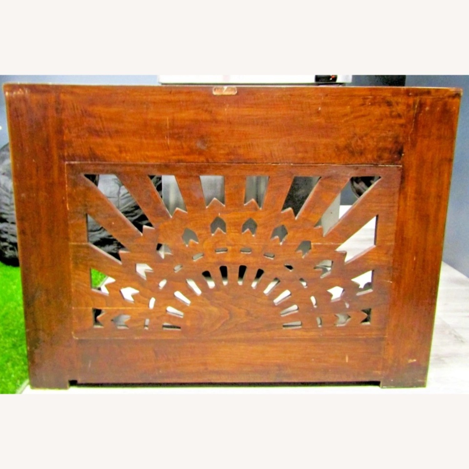 Antique French Style Hardwood Console Table - image-9