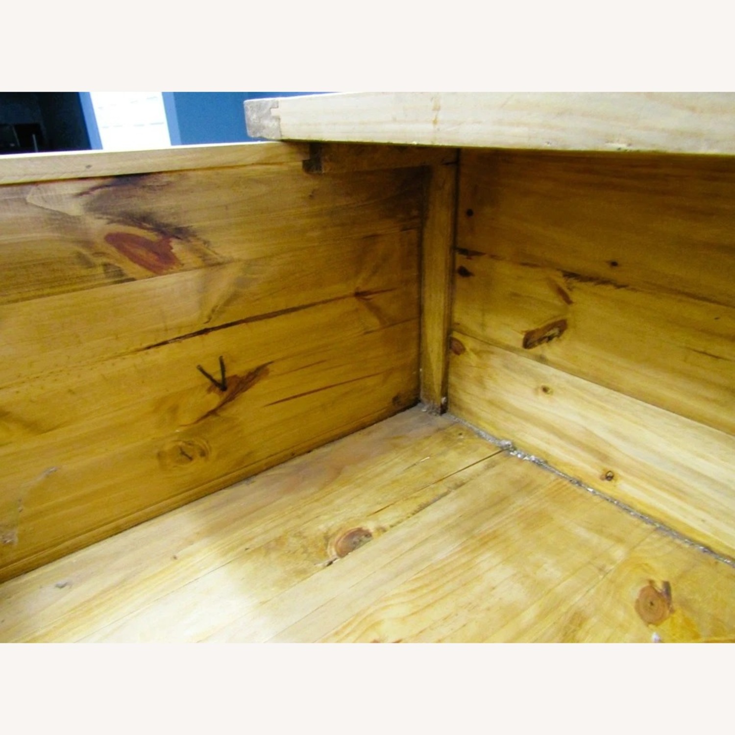 Mexican Segusino Pine Coffee Table Sliding Top - image-9