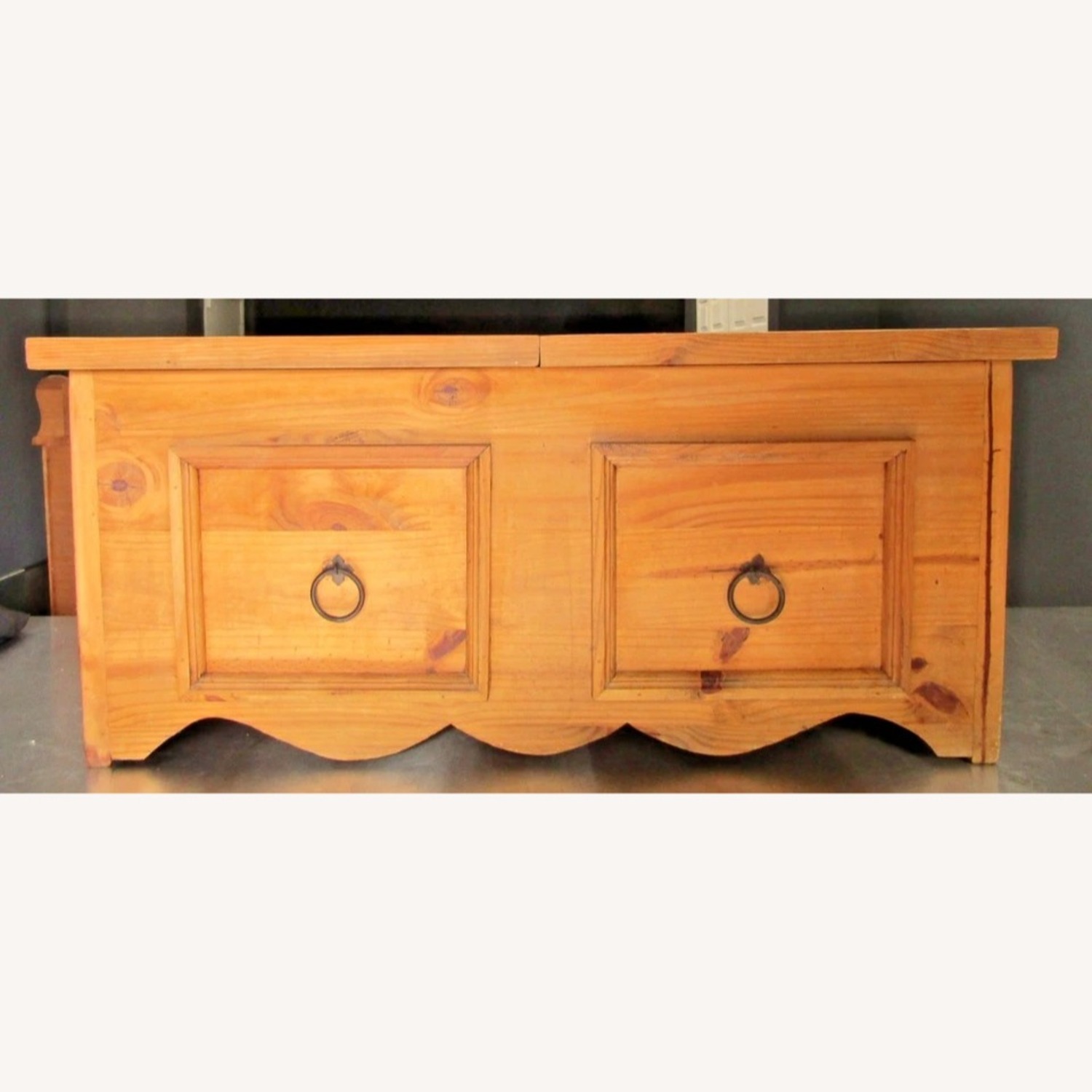 Mexican Segusino Pine Coffee Table Sliding Top - image-2