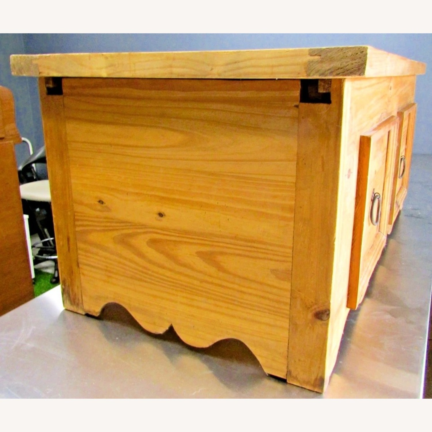 Mexican Segusino Pine Coffee Table Sliding Top - image-6