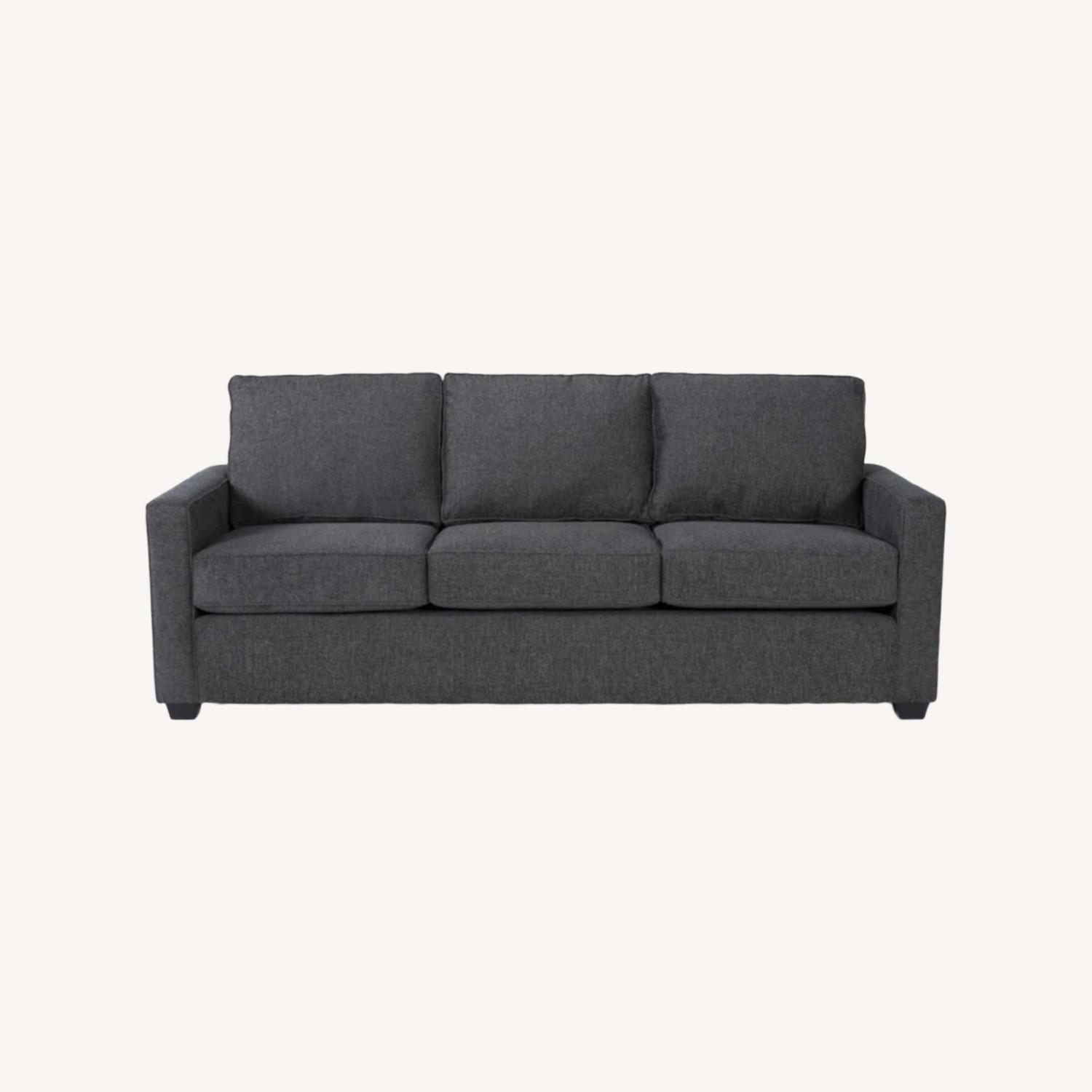 Mathers Slate Grey Fabric Queen Sleeper Sofa Bed - image-0