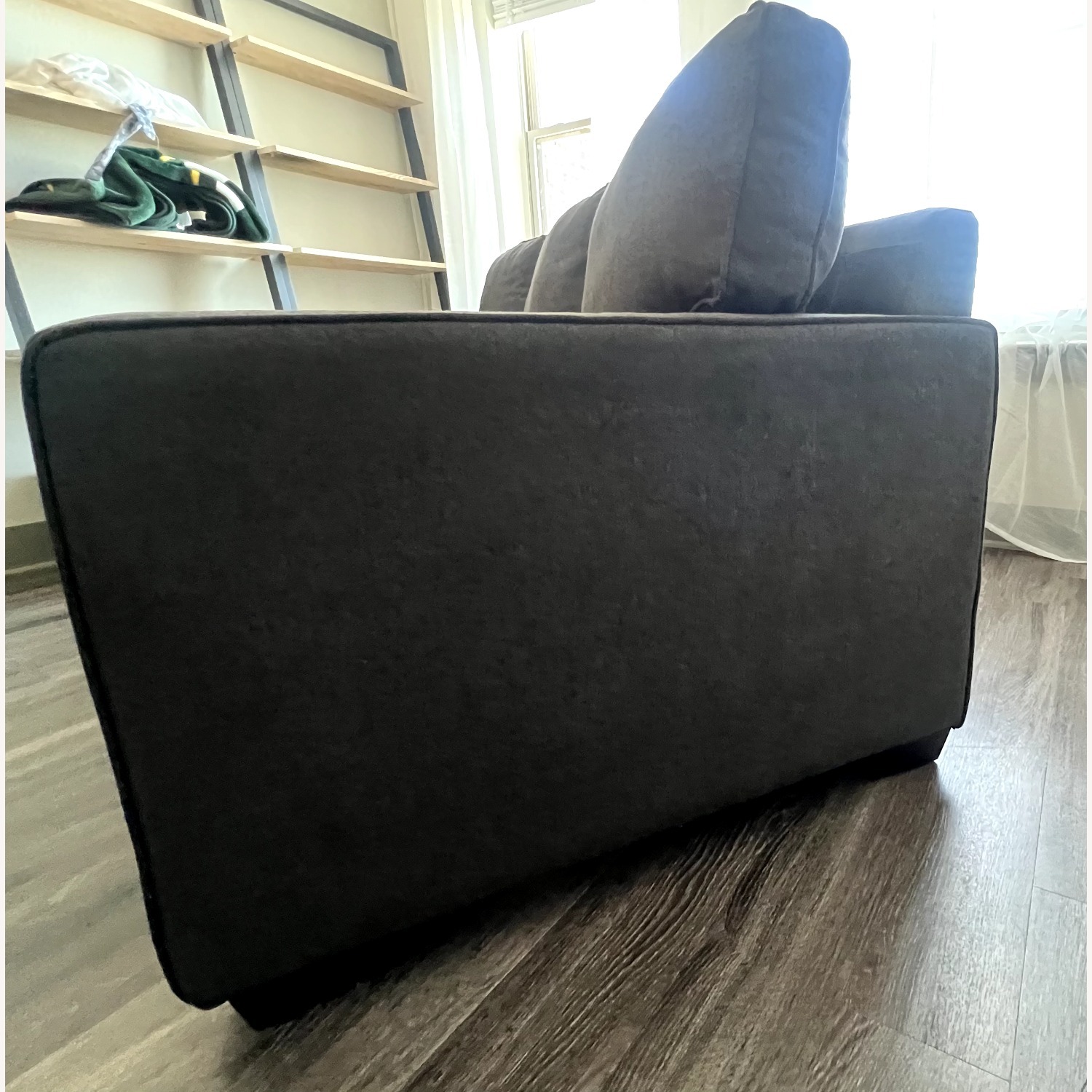 Mathers Slate Grey Fabric Queen Sleeper Sofa Bed - image-4