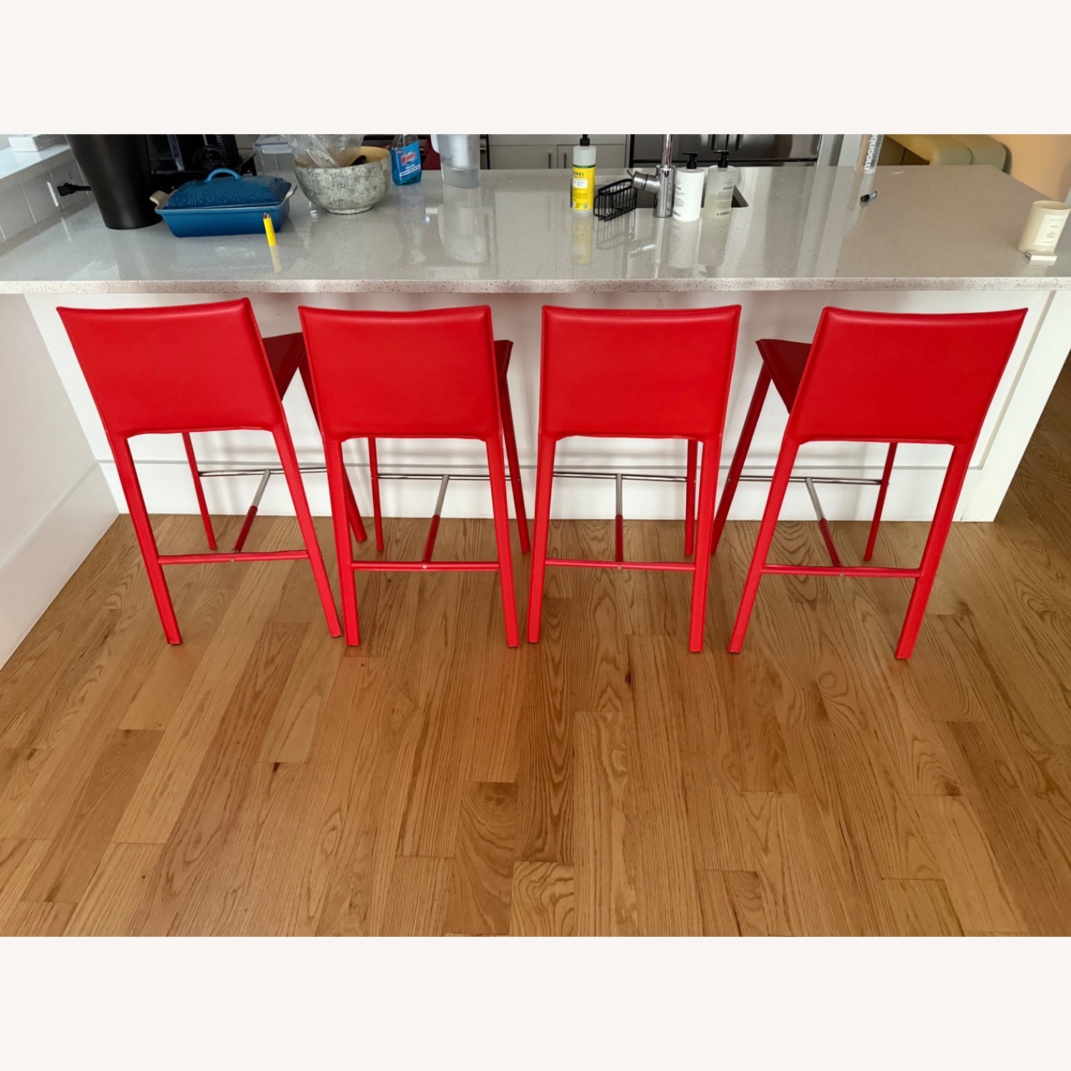 Safavieh Janet Bar Stool-Red (Set of 4) - image-2