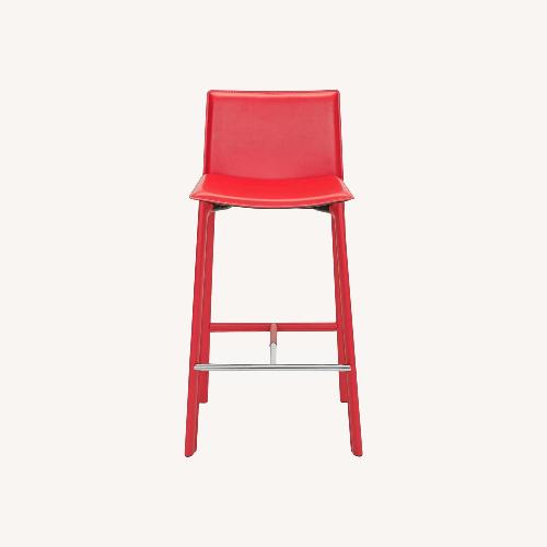 Used Safavieh Janet Bar Stool-Red (Set of 4) for sale on AptDeco