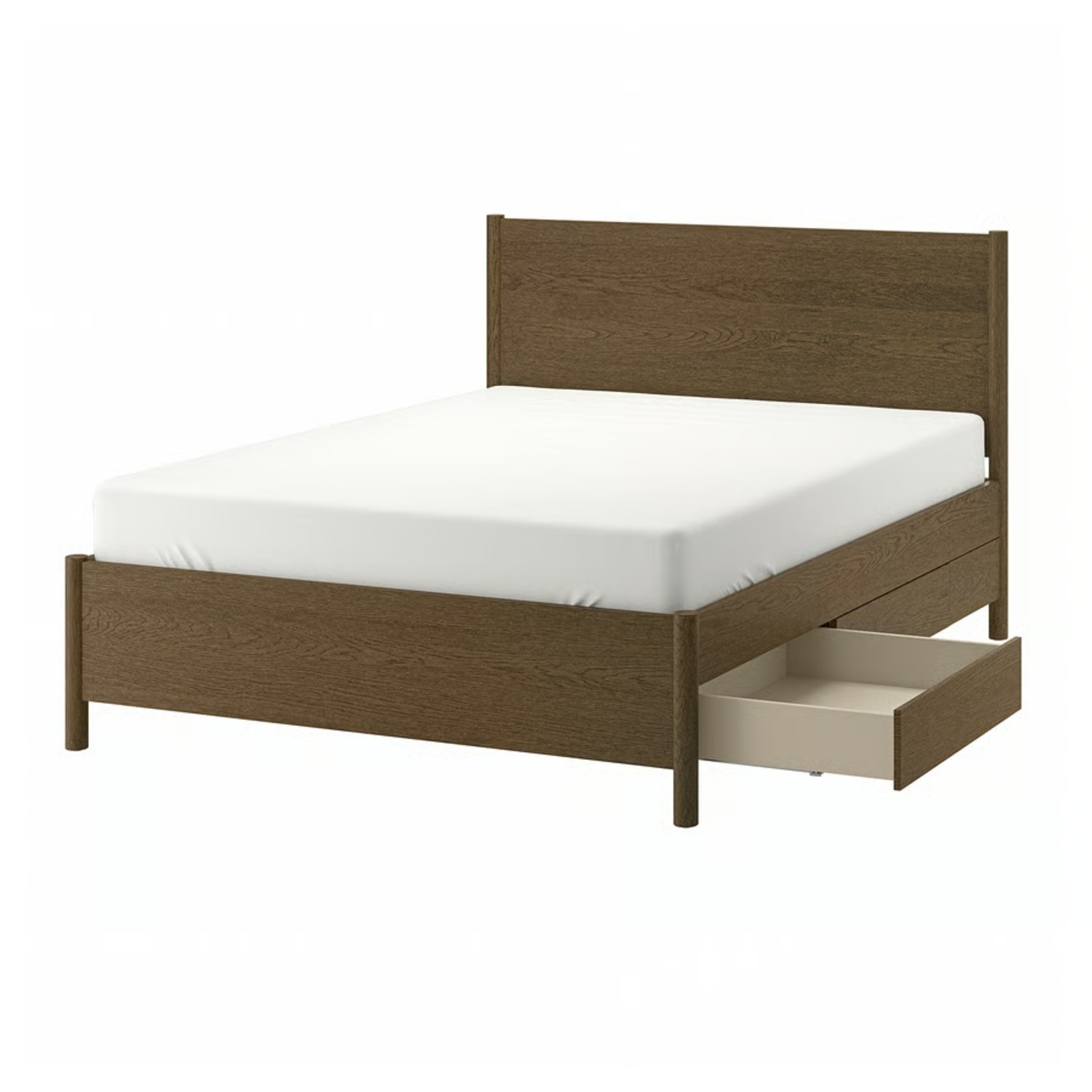 すのこベッド IKEA BEDFRAME QUEEN SIZE MALM bed frame, blue, Queen - IKEA