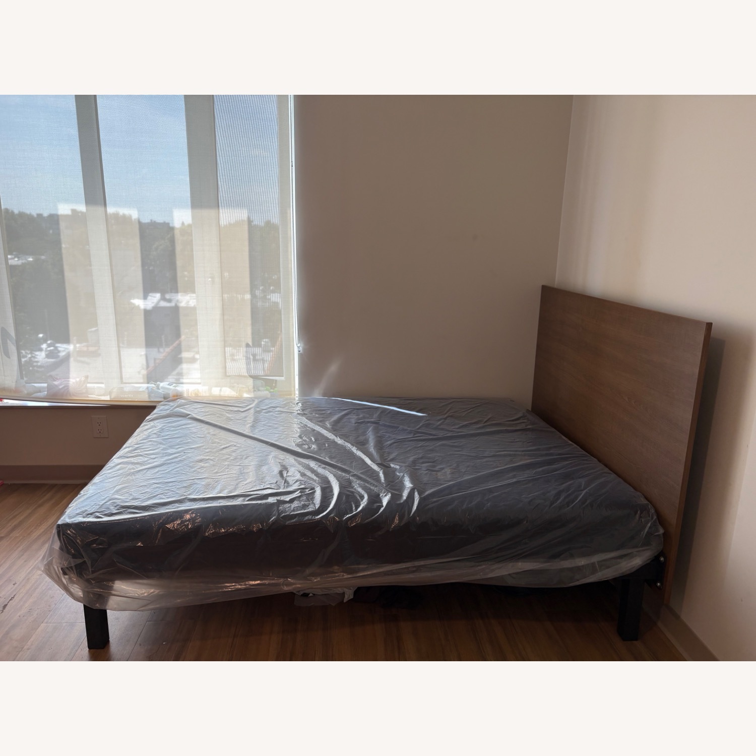 IKEA Queen Size Wood Platform Bed - image-3