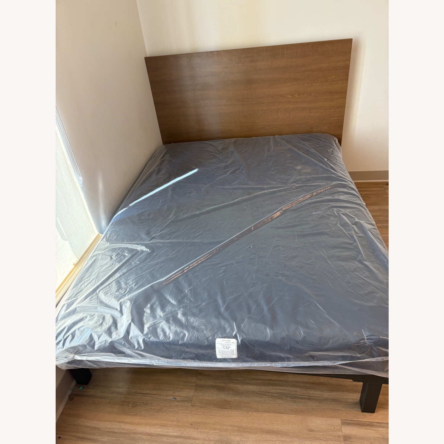 IKEA Queen Size Wood Platform Bed - image-1