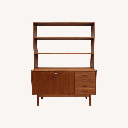 Used Vintage Swedish MCM Teak Sideboard Secretary Desk for sale on AptDeco