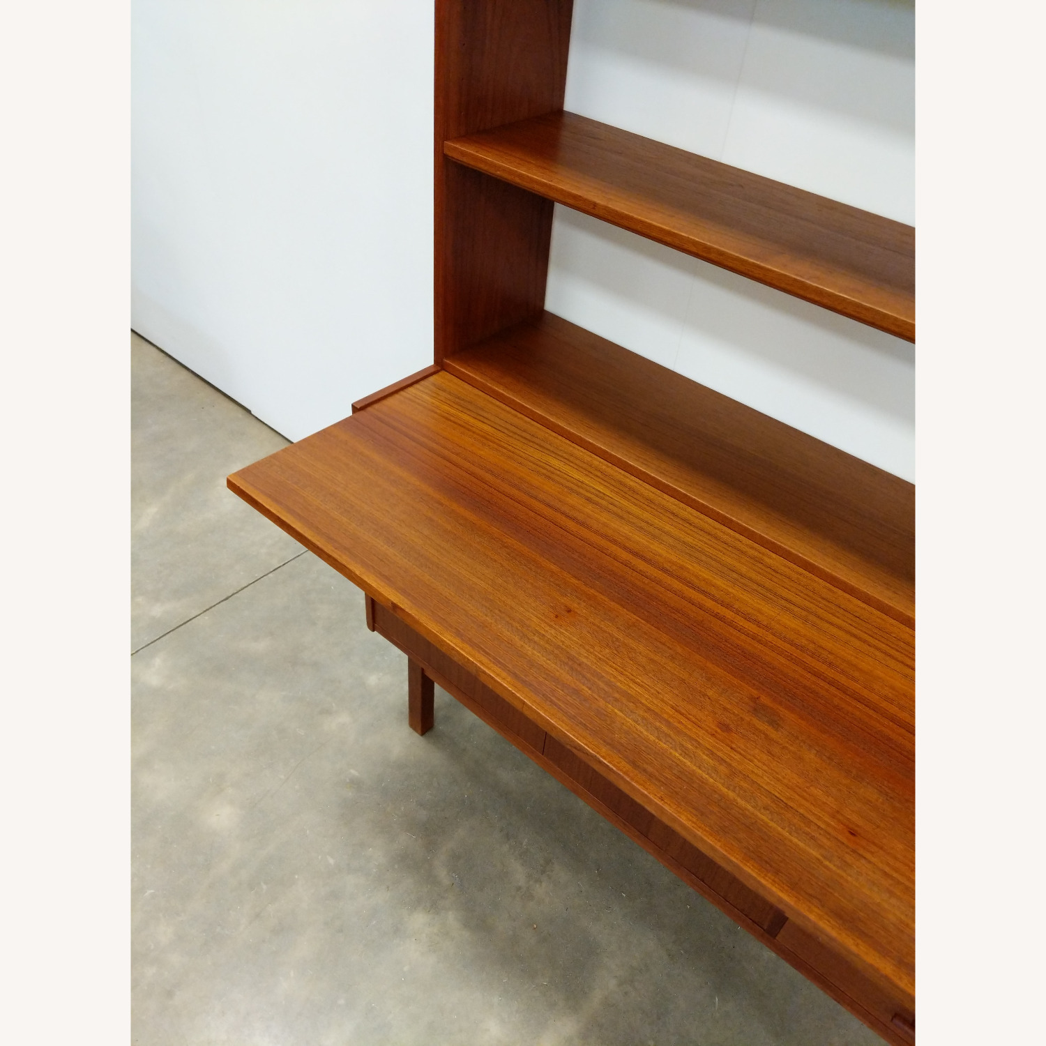 Vintage Swedish MCM Teak Sideboard Secretary Desk - image-10