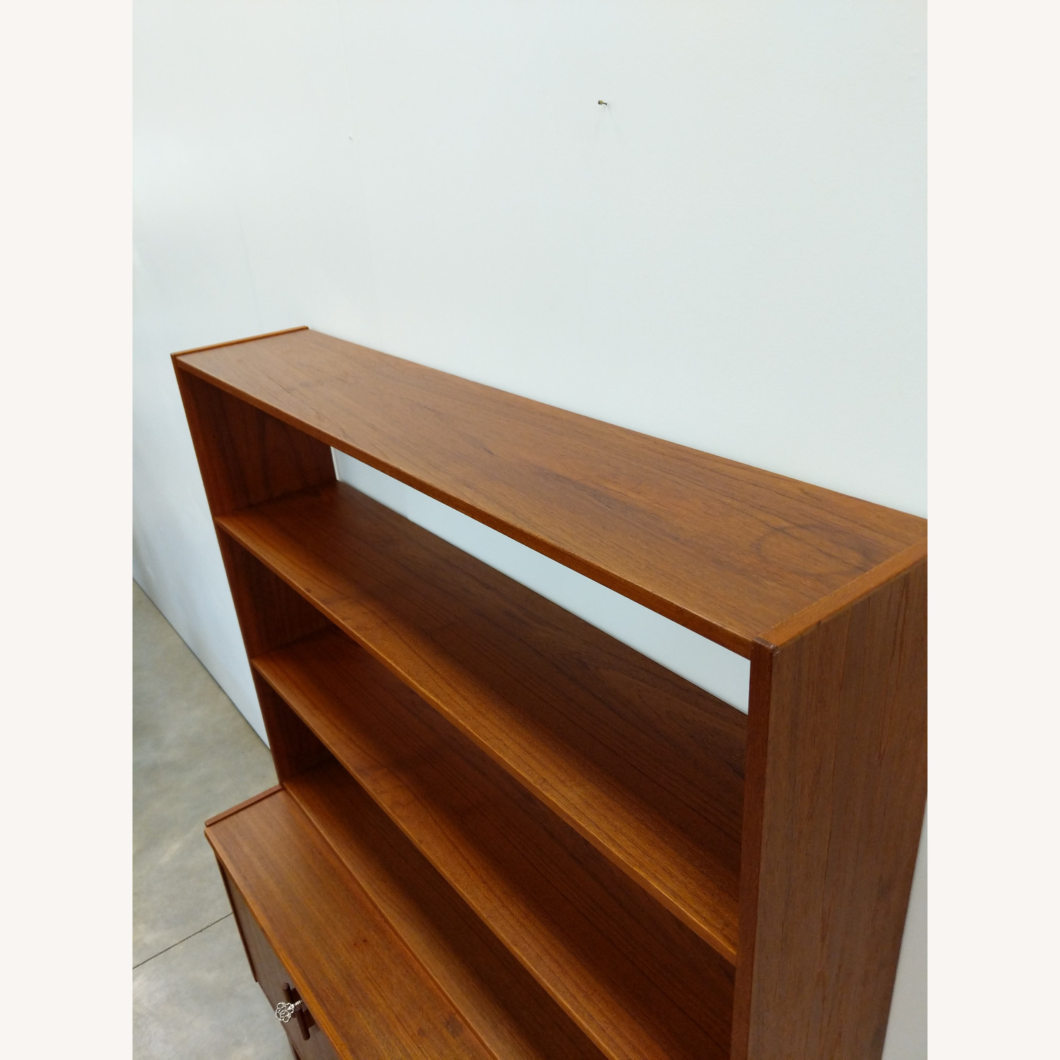 Vintage Swedish MCM Teak Sideboard Secretary Desk - image-9