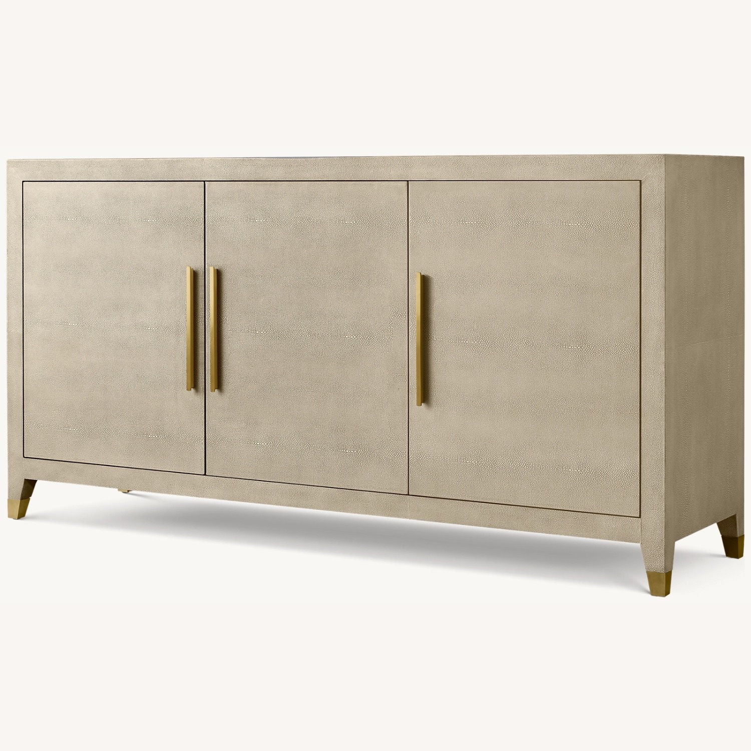 Restoration Hardware Graydon Shagreen Triple-Door Sideboard - image-1