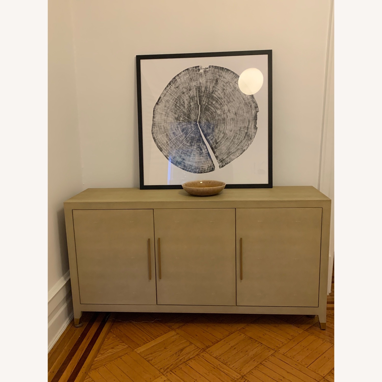 Restoration Hardware Graydon Shagreen Triple-Door Sideboard - image-3