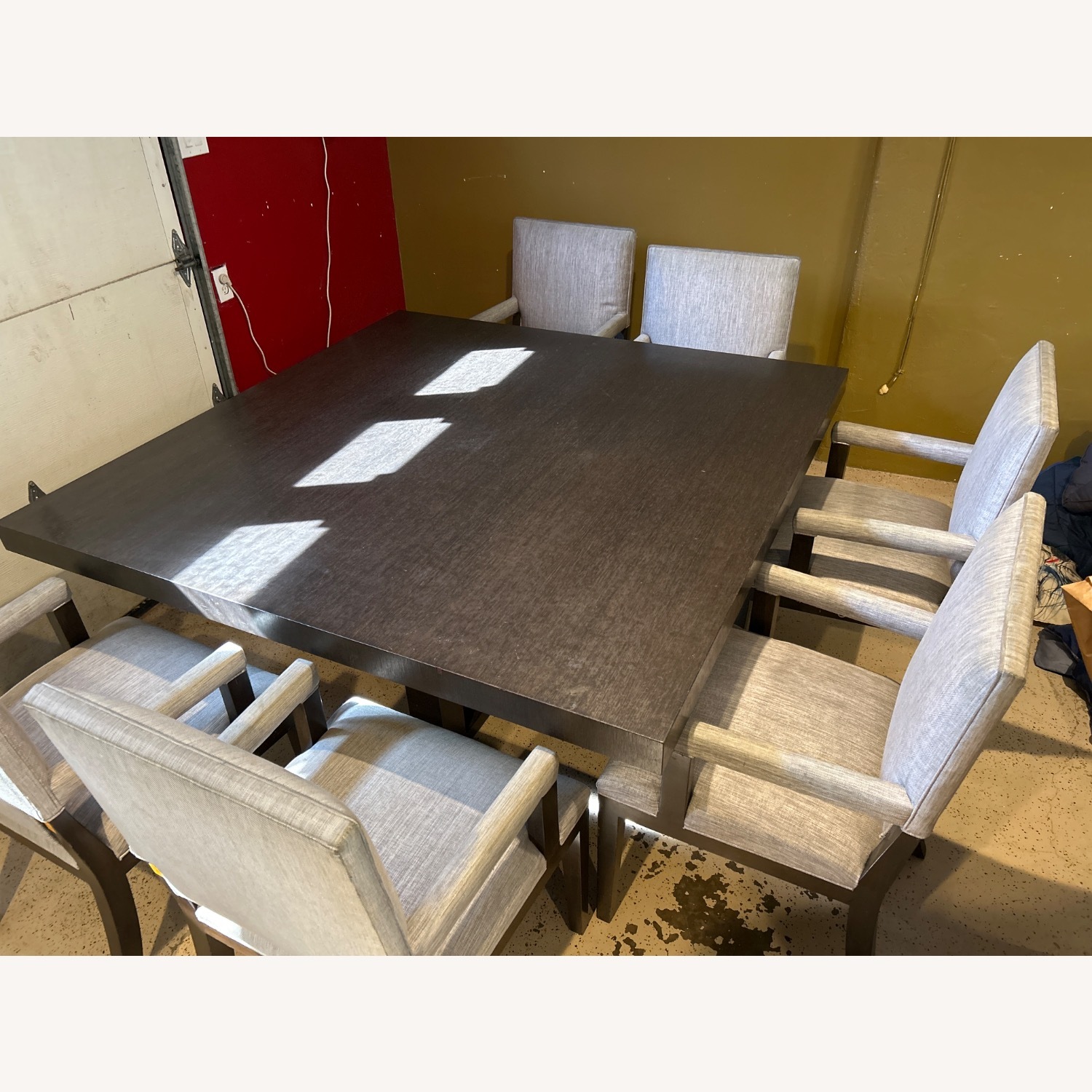 Kreiss Sutton Square Dining Table with 8 Chairs - image-1