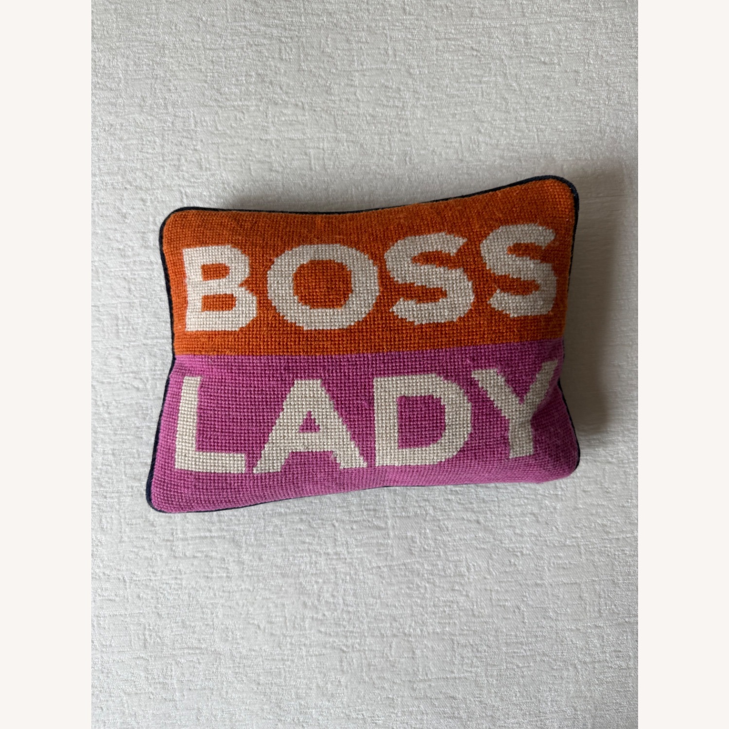 Jonathan Adler Boss Lady Needlepoint Cushion - image-2