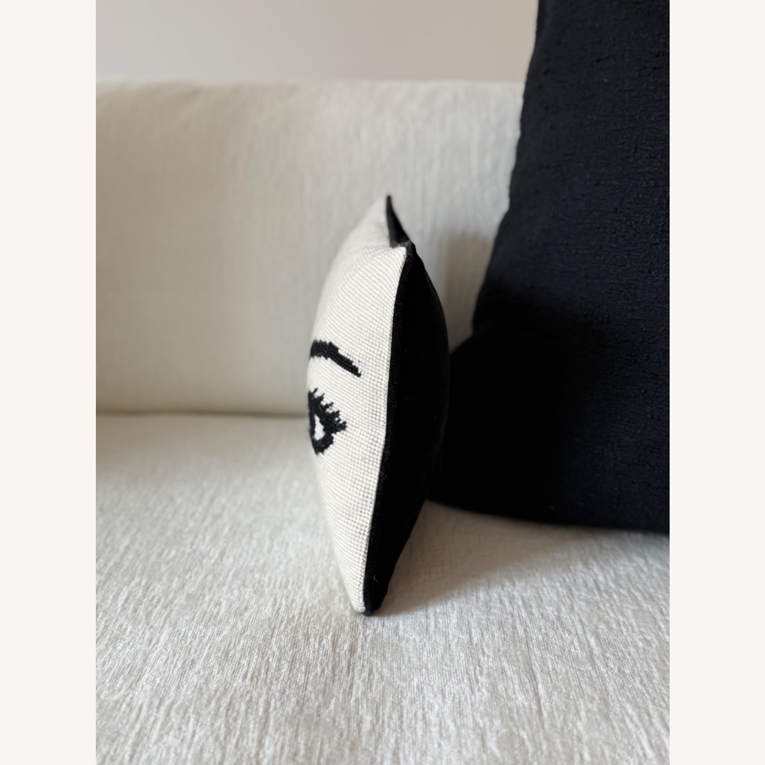 Jonathan Adler Eyes Needlepoint Throw Pillow - image-3
