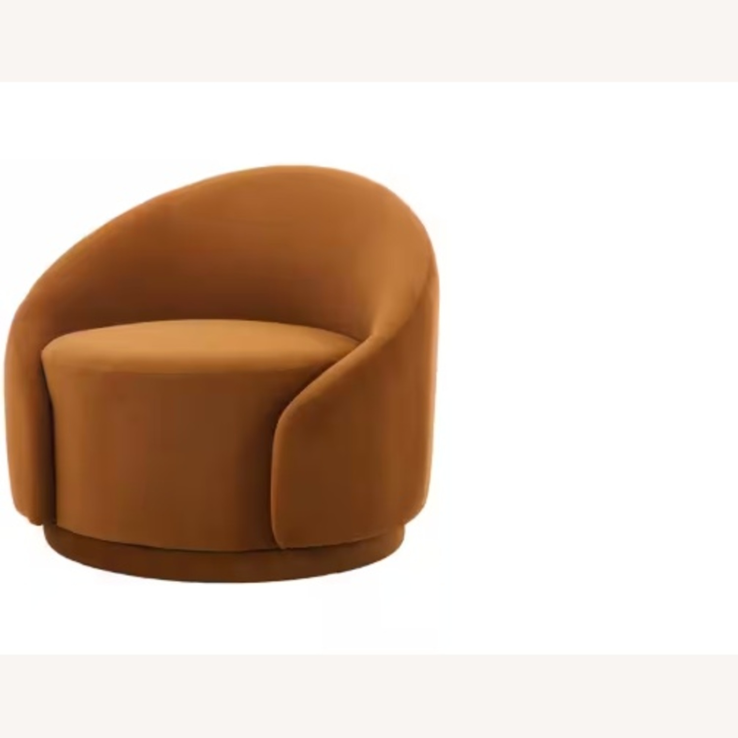 Instyle Custom Light Brown Vegan Leather Swivel Chair - image-5