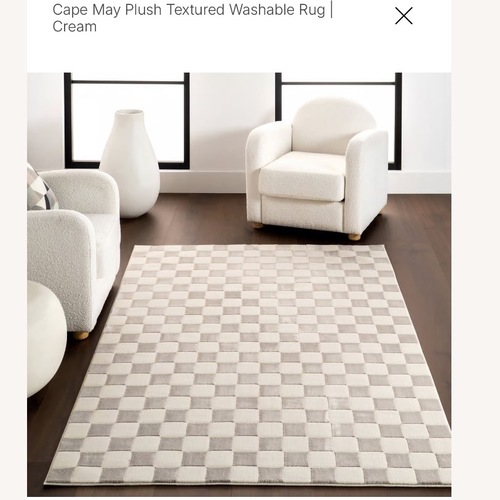 Used Cape May Plush Textured Washable Rug for sale on AptDeco