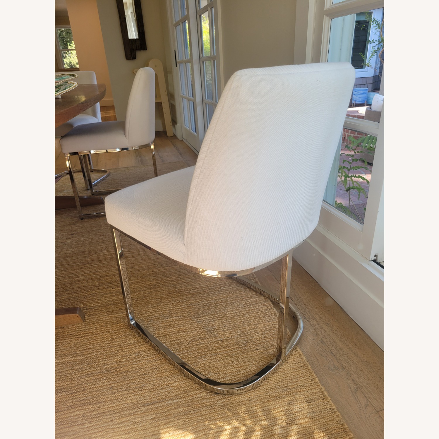 Restoration Hardware Emery Curved Back Fabric Dining Chair - image-2