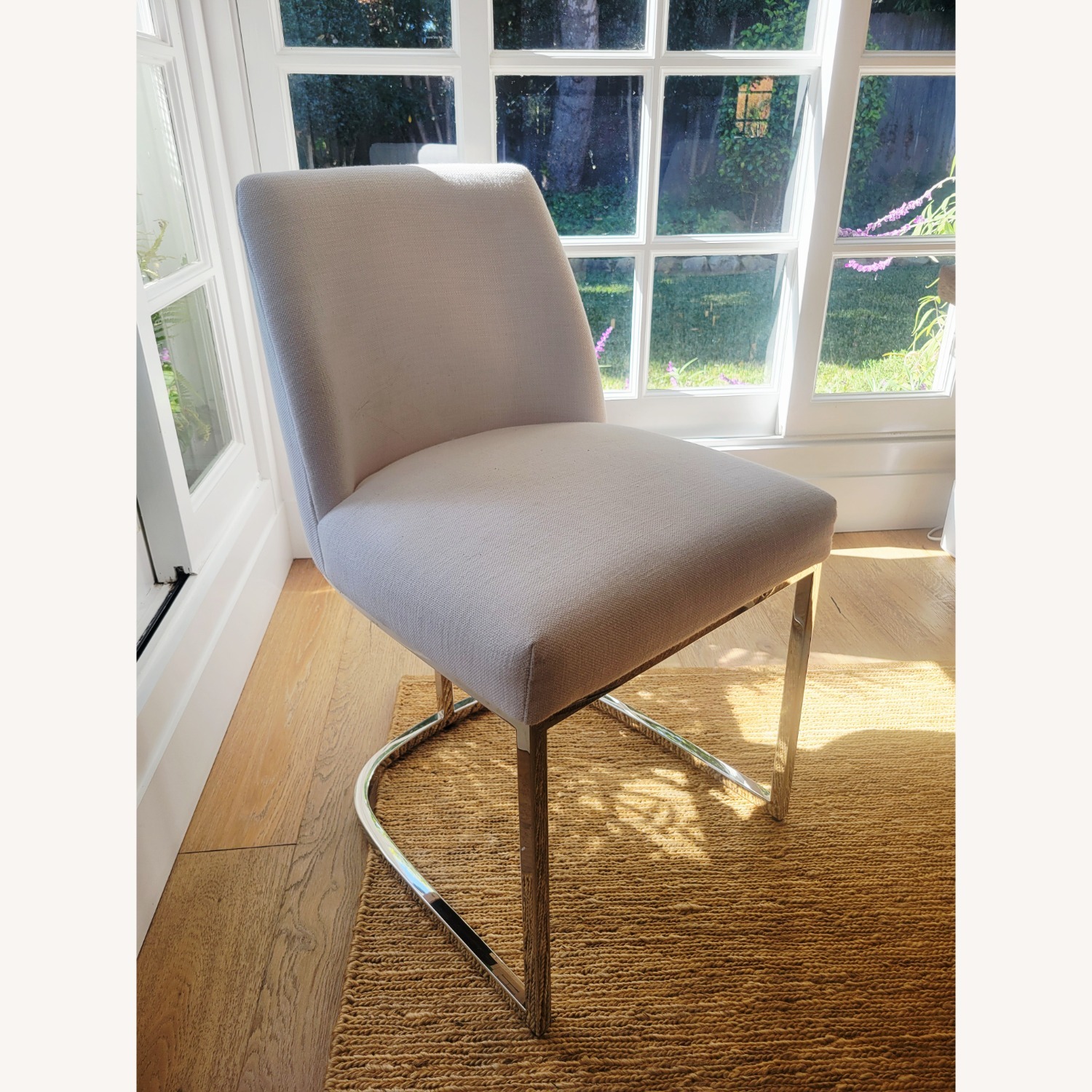 Restoration Hardware Emery Curved Back Fabric Dining Chair - image-3