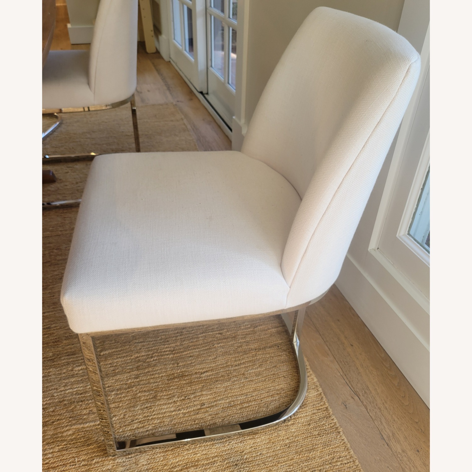 Restoration Hardware Emery Curved Back Fabric Dining Chair - image-1