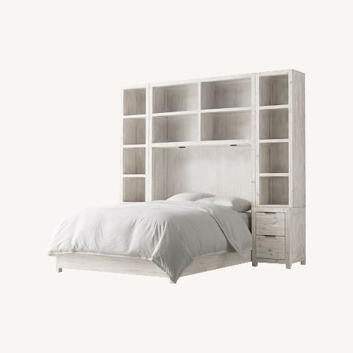 Used Laguna Bed With Cubby Headboard & Nightstand Towers Set for sale on AptDeco