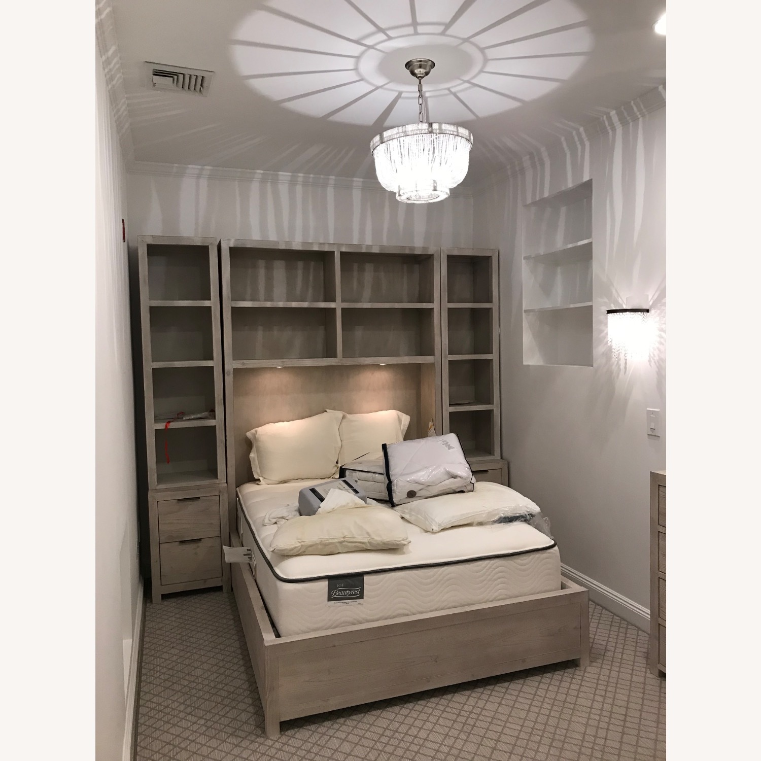 Laguna Bed With Cubby Headboard & Nightstand Towers Set - image-2