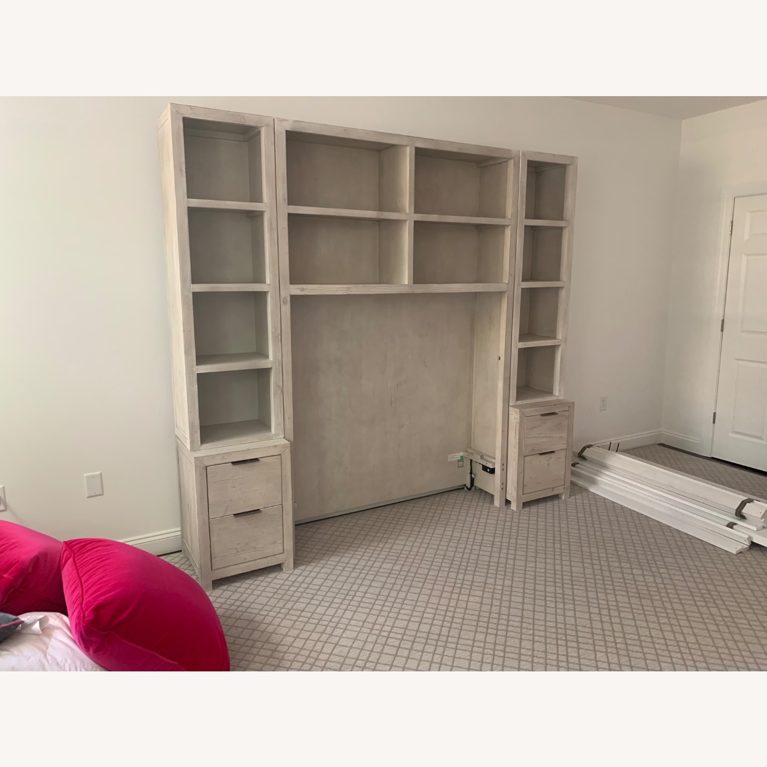 Laguna Bed With Cubby Headboard & Nightstand Towers Set - image-1