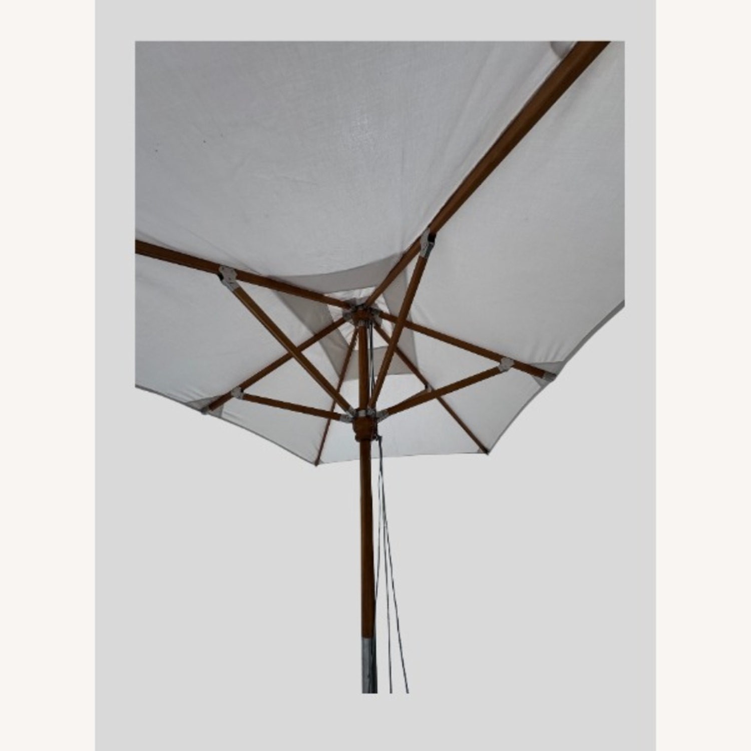 RH Premium Rectangular Teak Outdoor Umbrella/Base - image-5