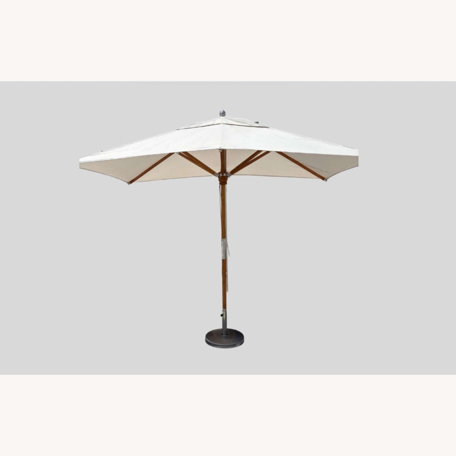 RH Premium Rectangular Teak Outdoor Umbrella/Base - image-14