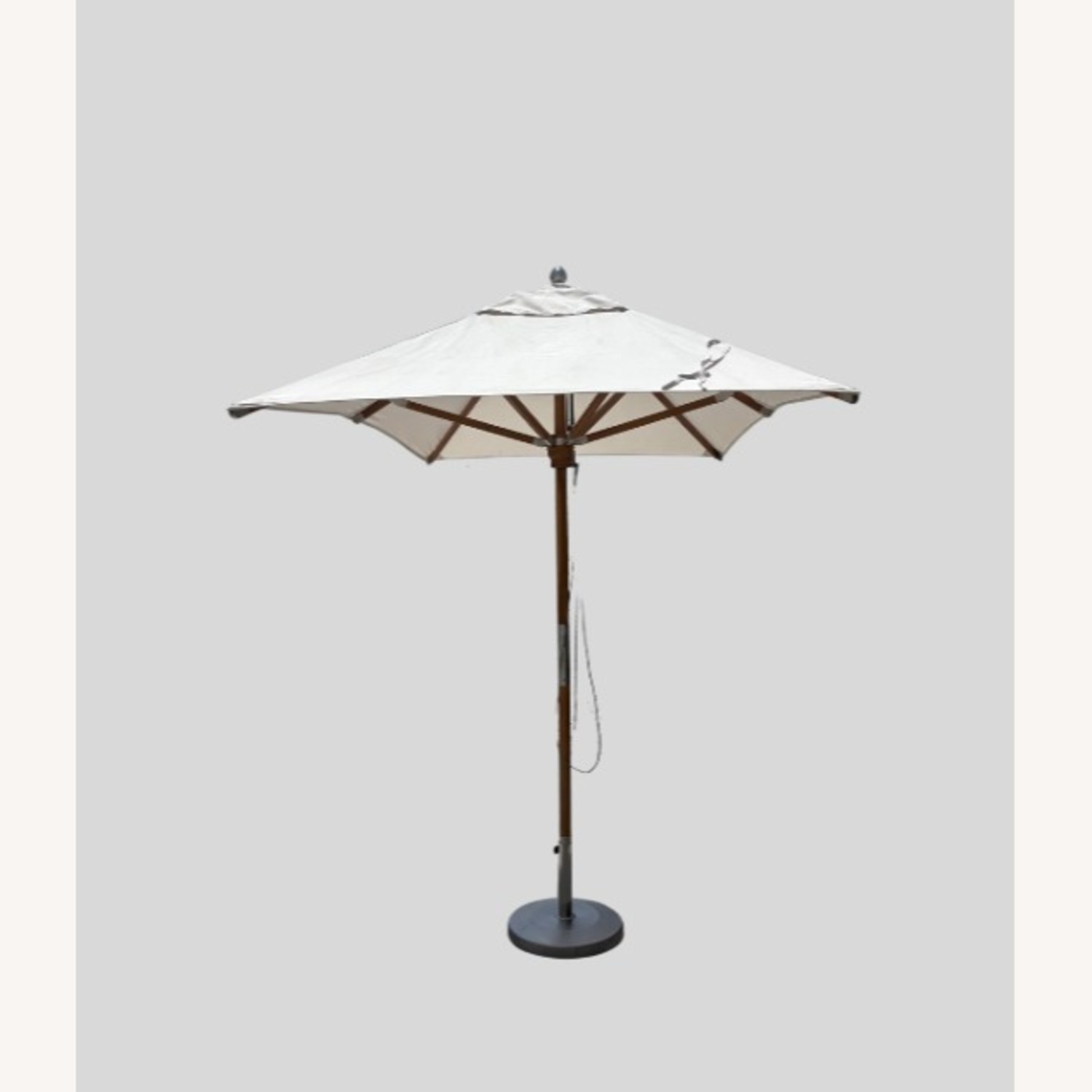 RH Premium Rectangular Teak Outdoor Umbrella/Base - image-12