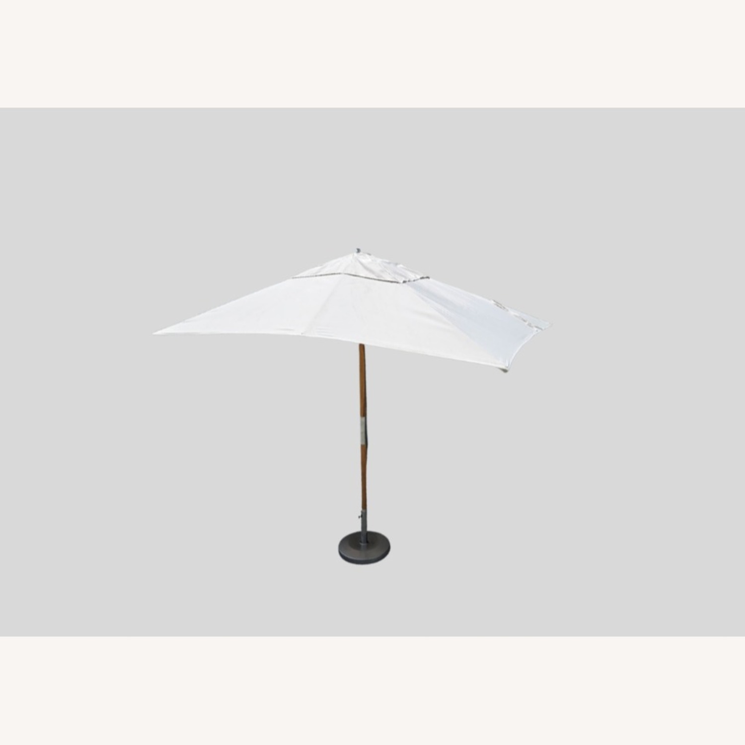 RH Premium Rectangular Teak Outdoor Umbrella/Base - image-6