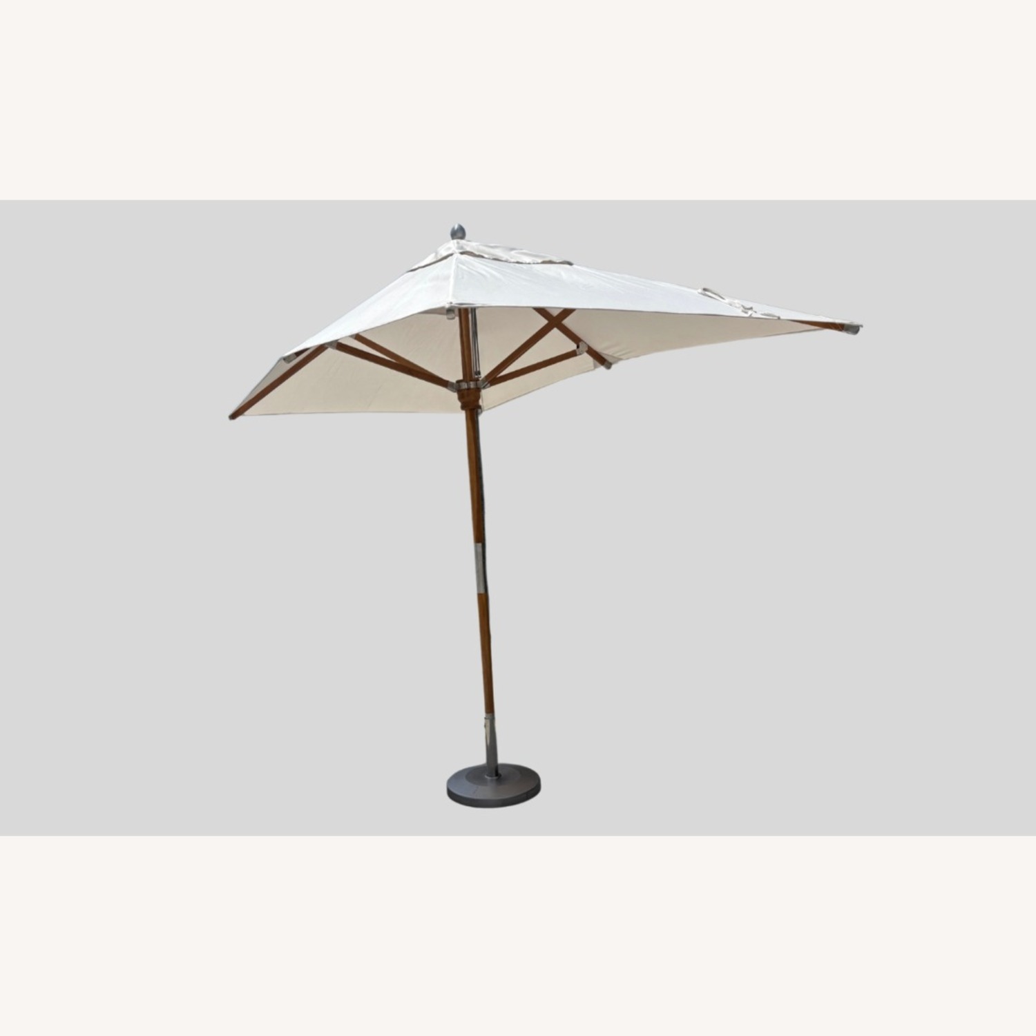 RH Premium Rectangular Teak Outdoor Umbrella/Base - image-15