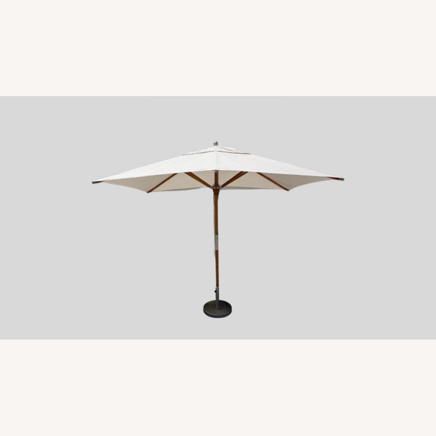 RH Premium Rectangular Teak Outdoor Umbrella/Base - image-13