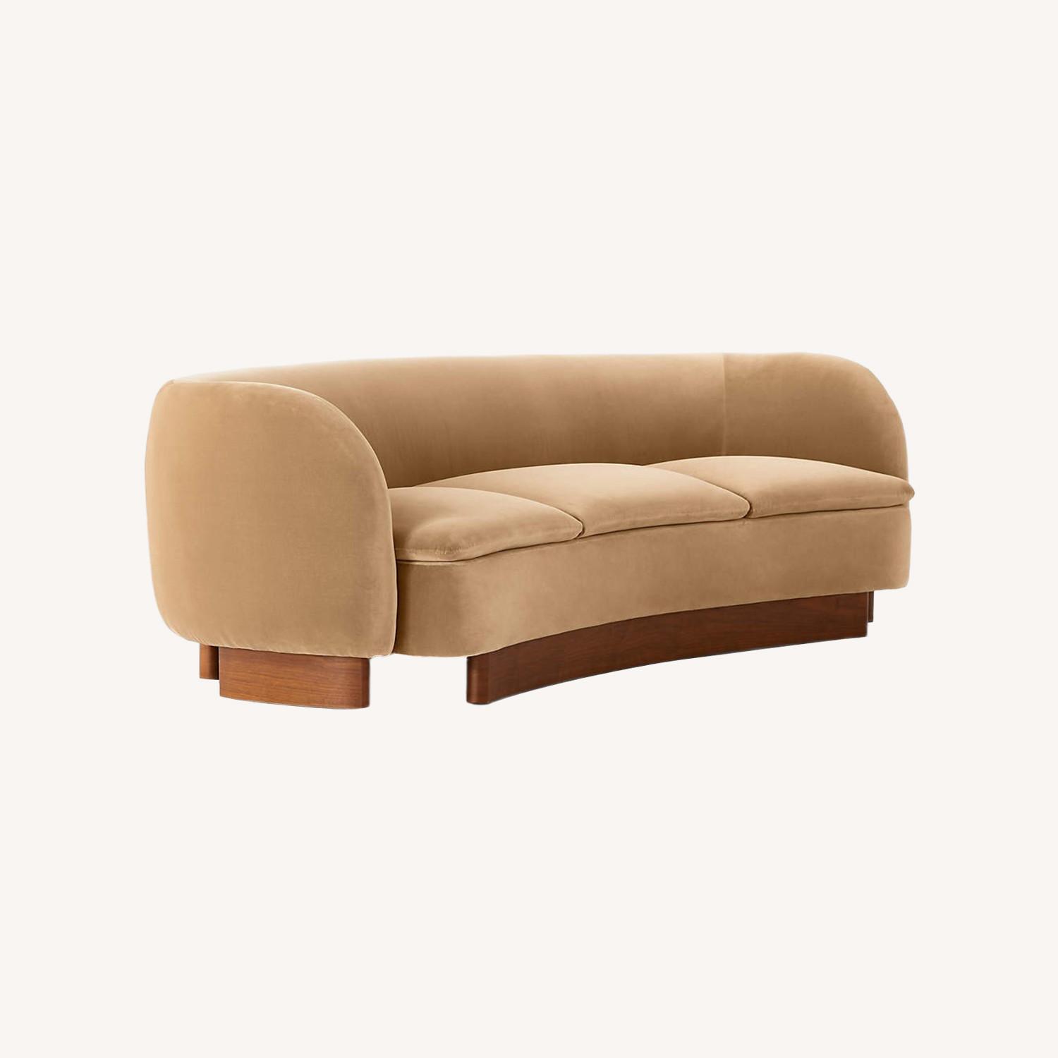 CB2 Muir Curved Couch - image-0