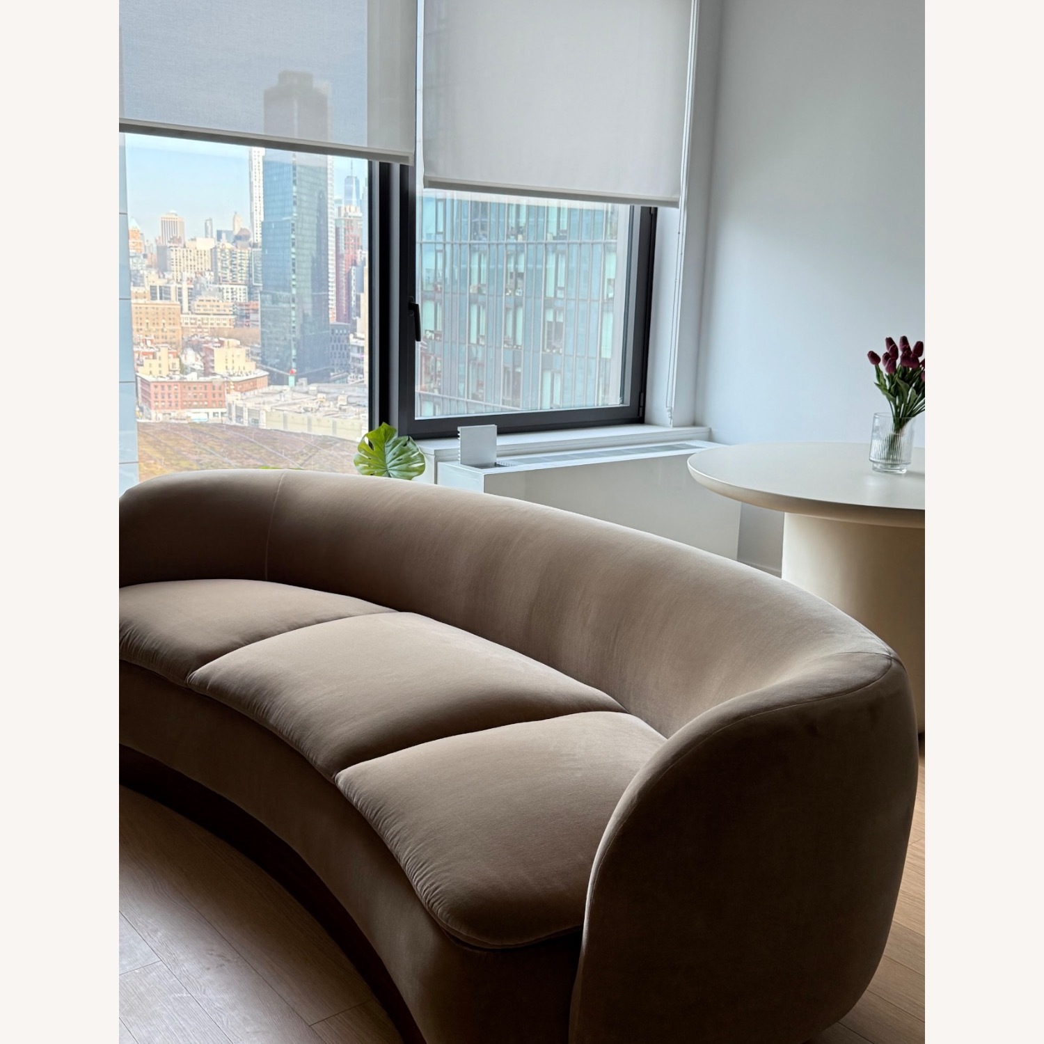 CB2 Muir Curved Couch - image-2