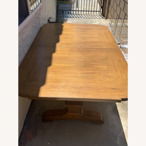 Used Vintage Oak Expandable Dining Table  for sale on AptDeco